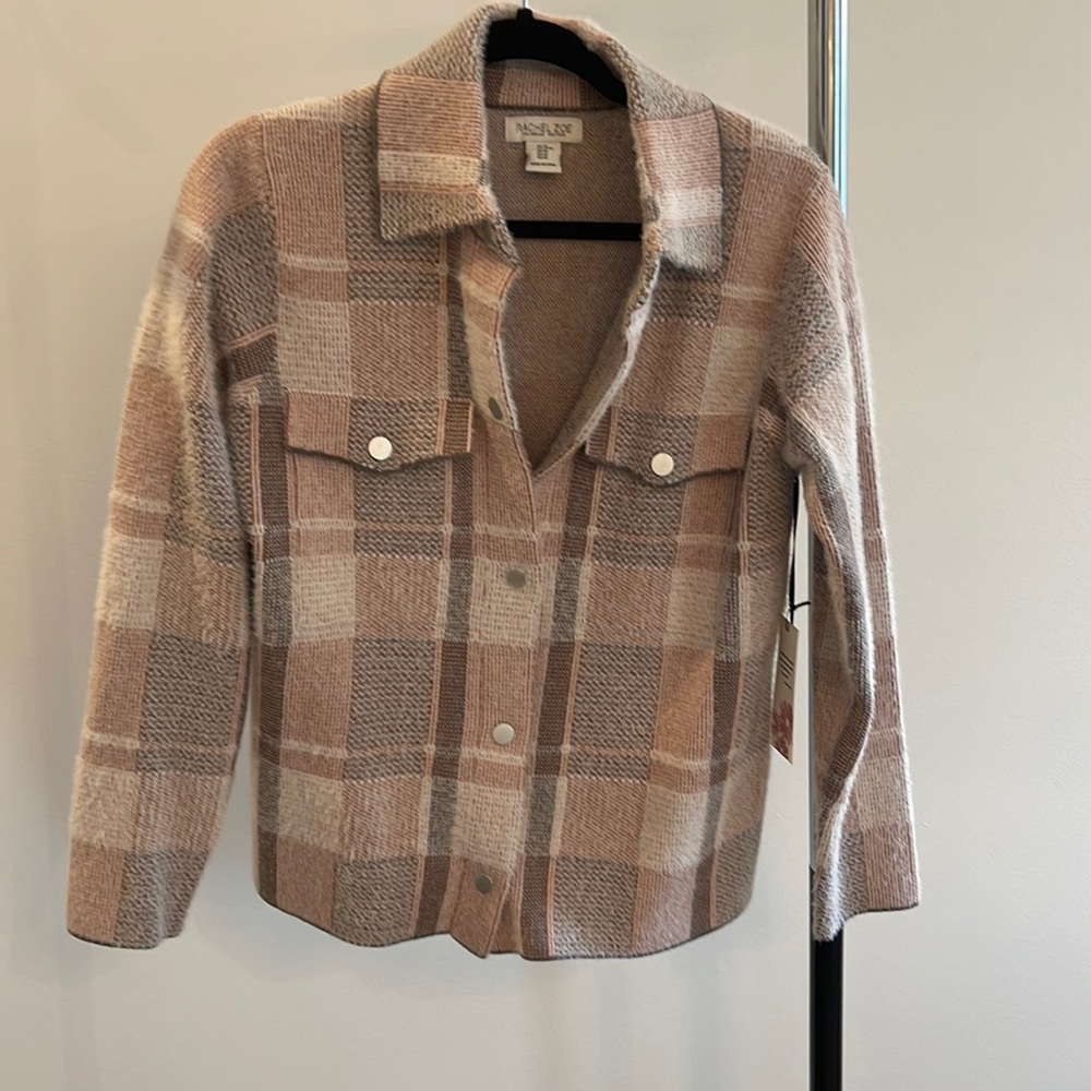 Rachel Zoe plaid shacket